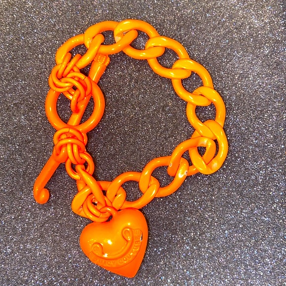 Juicy Couture Jewelry Vintage Juicy Couture Y2k Neon Orange Chunky